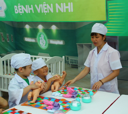 Nhiều trò chơi ý nghĩa tại 'Ngày hội thiếu nhi Hà Nội' ảnh 6